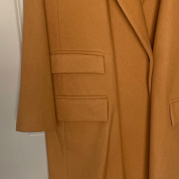 Universal Standard New Tailored Coat Ice Coffee Wool Blend Classic M - Picture 3 of 4